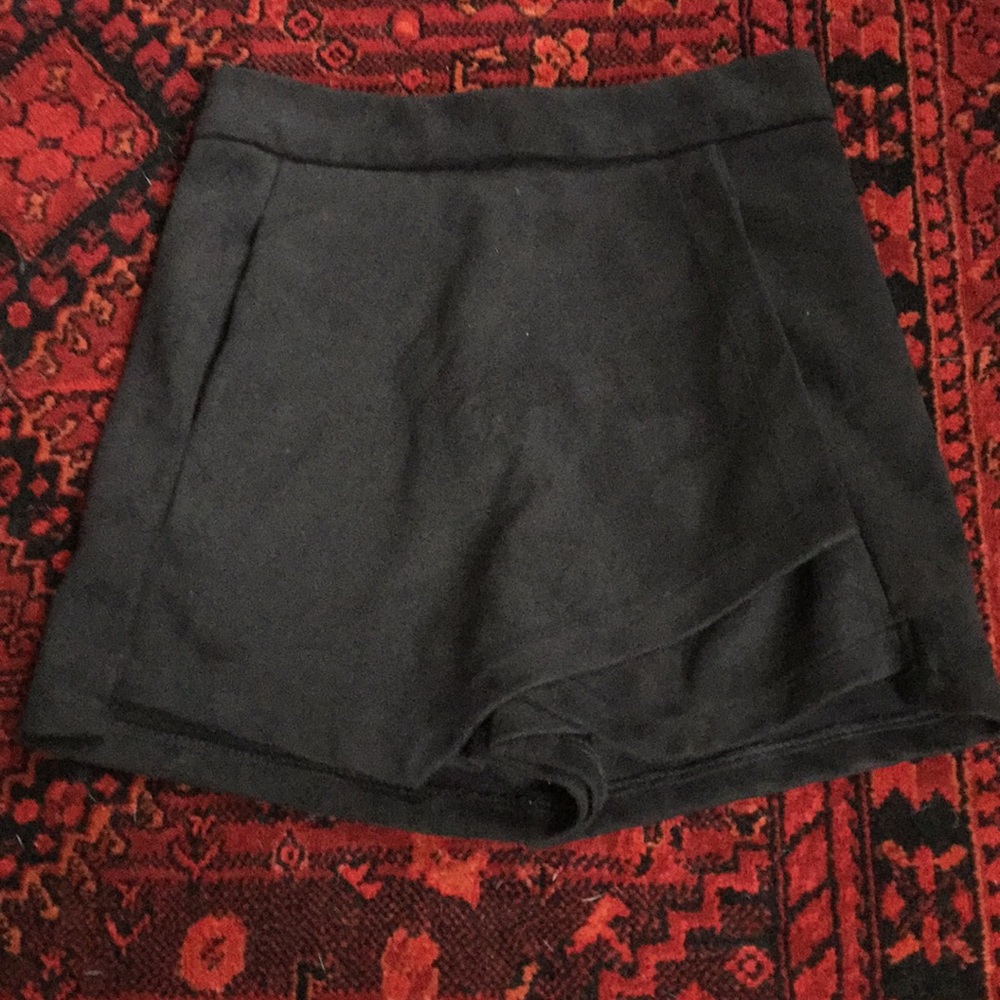 Black skort shorts